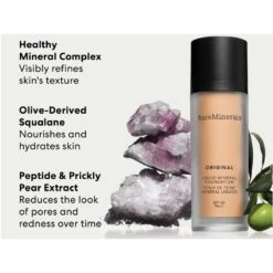 Bare Minerals Original Liquid Mineral Foundation SPF 20 30 Ml - Warm Deep 27 -Skonhed og Tilbehor bare minerals original liquid mineral foundation spf 20 30 ml warm deep 27 1656315352