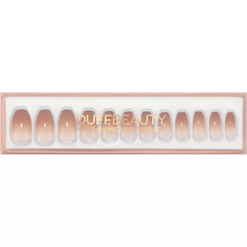 DUFFBEAUTY Reusable Press-On Manicure Nails - Nude Ombre 4 DUFFBEAUTY Reusable Press-On Manicure Nails - Nude Ombre - Billede 2