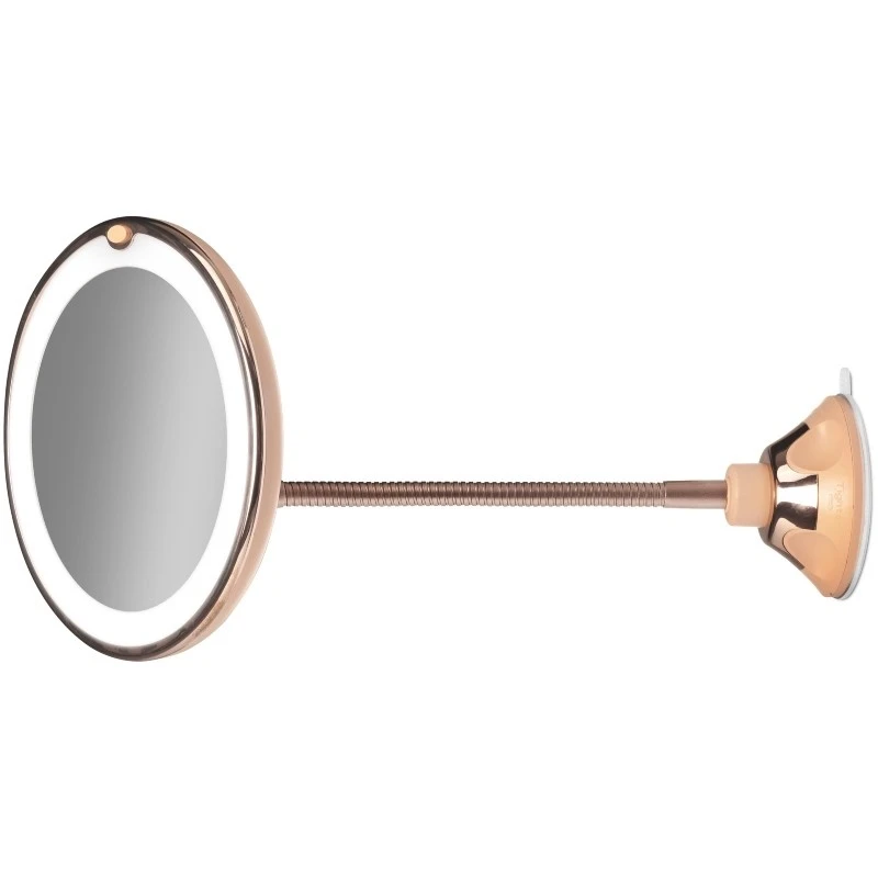Gillian Jones Suction Mirror Goose Neck Arm - Rose Gold 10252-82 3 Gillian Jones Suction Mirror Goose Neck Arm - Rose Gold 10252-82