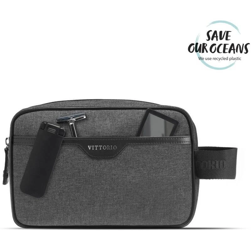 Gillian Jones Vittorio Classic Bag Men - Grey 10405-03 4 Gillian Jones Vittorio Classic Bag Men - Grey 10405-03 - Billede 2