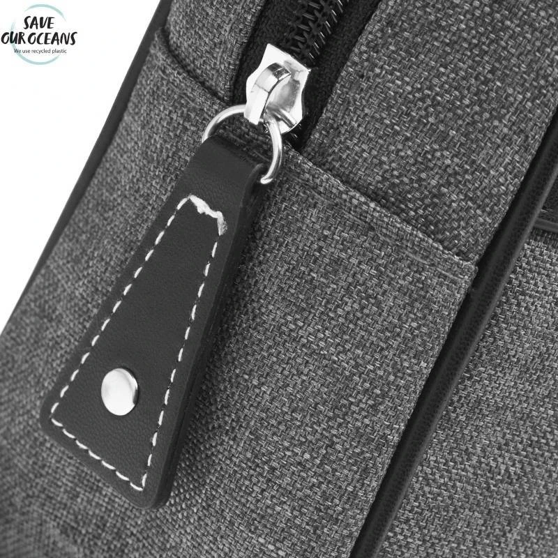 Gillian Jones Vittorio Classic Bag Men - Grey 10405-03 7 Gillian Jones Vittorio Classic Bag Men - Grey 10405-03 - Billede 5