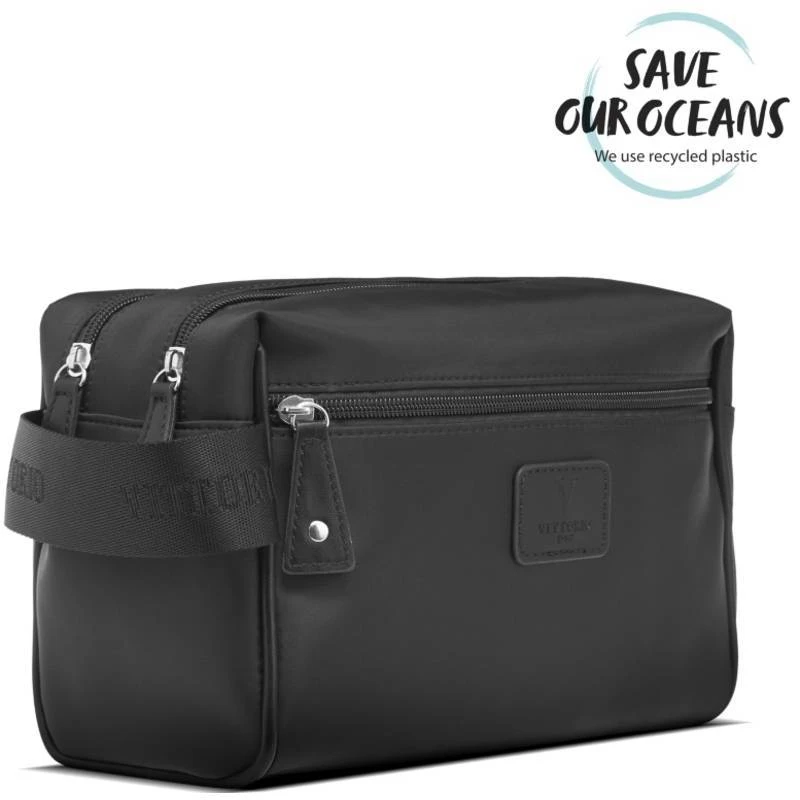 Gillian Jones Vittorio Wash Bag - Black 10570-BA 4 Gillian Jones Vittorio Wash Bag - Black 10570-BA - Billede 2