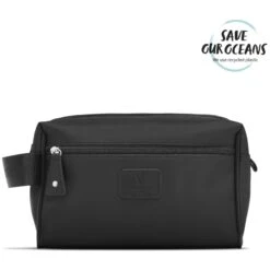 Gillian Jones Vittorio Wash Bag - Black 10570-BA