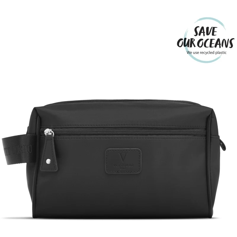 Gillian Jones Vittorio Wash Bag - Black 10570-BA 3 Gillian Jones Vittorio Wash Bag - Black 10570-BA