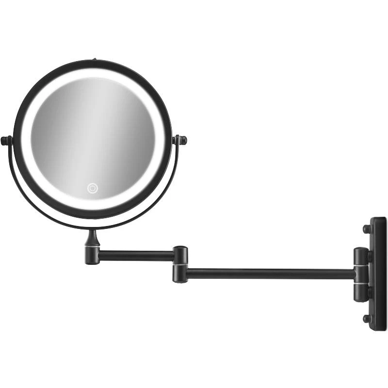 Gillian Jones Wall Mirror W/ Arm & Lights - Black 10246-00 3 Gillian Jones Wall Mirror W/ Arm & Lights - Black 10246-00 - Billede 2