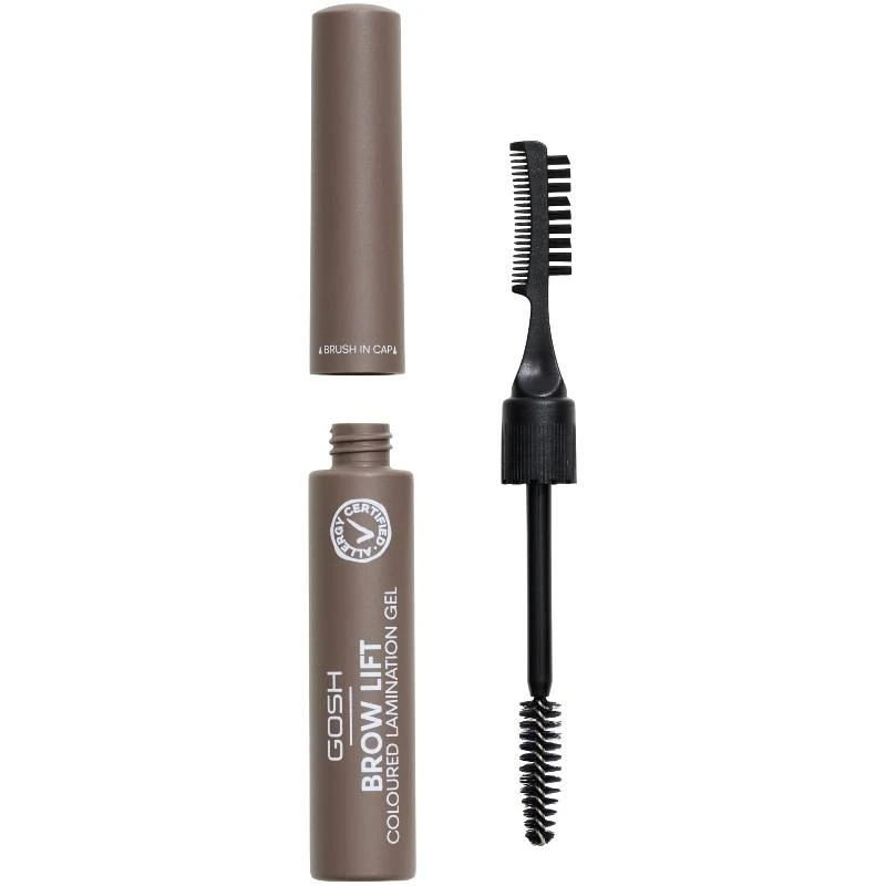 GOSH Brow Lift Coloured Lamination Gel 6 Ml - 001 Grey Brown 3 GOSH Brow Lift Coloured Lamination Gel 6 Ml - 001 Grey Brown