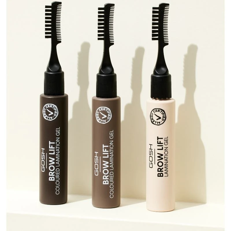 GOSH Brow Lift Coloured Lamination Gel 6 Ml - 002 Dark Brown 6 GOSH Brow Lift Coloured Lamination Gel 6 Ml - 002 Dark Brown - Billede 4