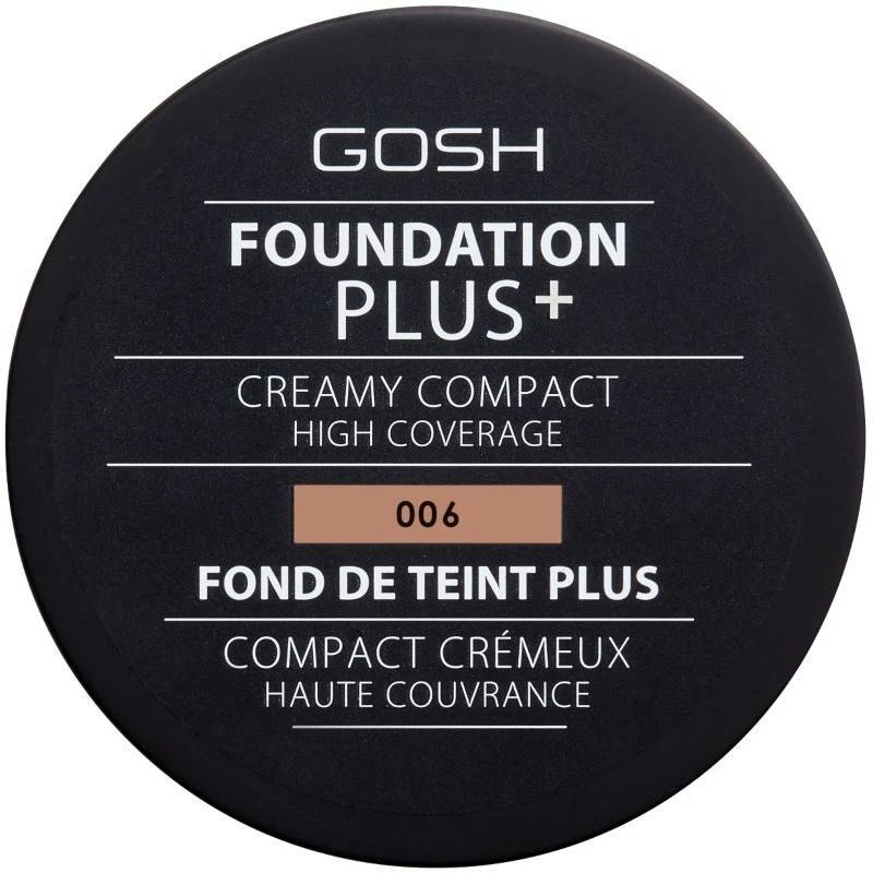 GOSH Foundation Plus+ Creamy Compact 9 Gr. - 006 Honey 6 GOSH Foundation Plus+ Creamy Compact 9 Gr. - 006 Honey - Billede 4