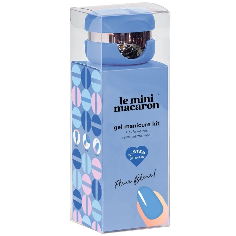 Le Mini Macaron Gel Manicure Kit - Fleur Bleue 4 Le Mini Macaron Gel Manicure Kit - Fleur Bleue - Billede 2