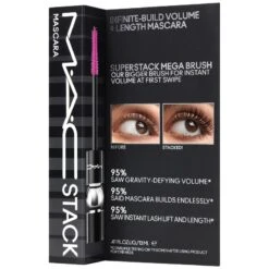 MAC Macstack Mascara 12 Ml - Black -Skonhed og Tilbehor mac macstack mascara 12 ml black 1645778768