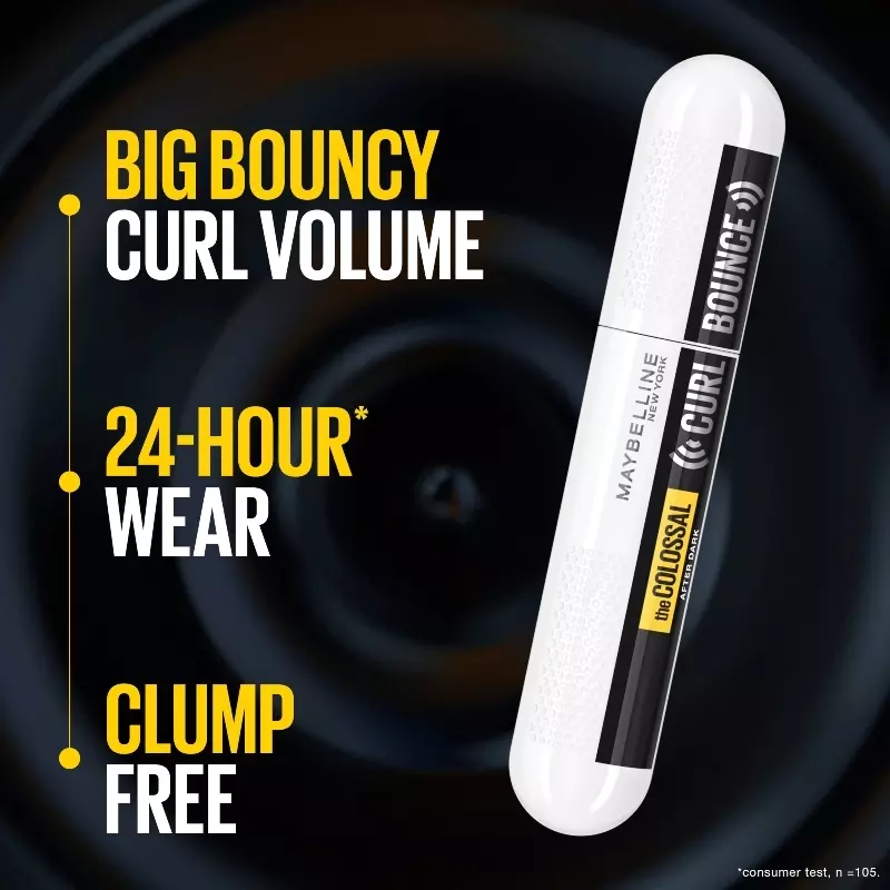 Maybelline New York The Colossal Curl Bounce Mascara 10 Ml - After Dark Black 8 Maybelline New York The Colossal Curl Bounce Mascara 10 Ml - After Dark Black - Billede 6