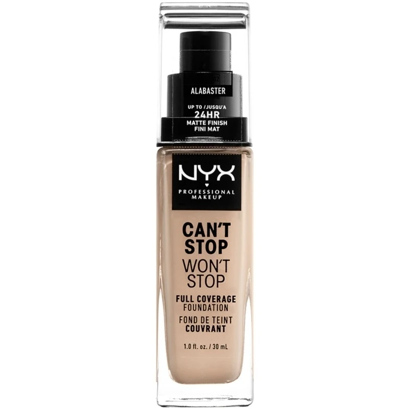 NYX PROFESSIONAL MAKEUP NYX Prof. Makeup Can't Stop Won't Stop Foundation 30 Ml - Alabaster 3 NYX PROFESSIONAL MAKEUP NYX Prof. Makeup Can't Stop Won't Stop Foundation 30 Ml - Alabaster