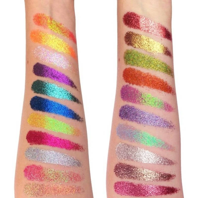 Rude Cosmetics United Shades Of Glitter - 21 Pressed Glitter Palette 4 Rude Cosmetics United Shades Of Glitter - 21 Pressed Glitter Palette - Billede 2